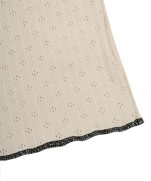 muahmuah(ムーアムーア)の「A'GEM/9 × .kom 『muah muah/ムーアムーア』 STITCH LOGO JACQUARD KNIT CARDIGAN/ステッチロゴ ジャガードニット カーディガン(カーディガン/ボレロ・レディース・ベージュ/ホワイト/ブラック・FREE)」の21枚目の写真