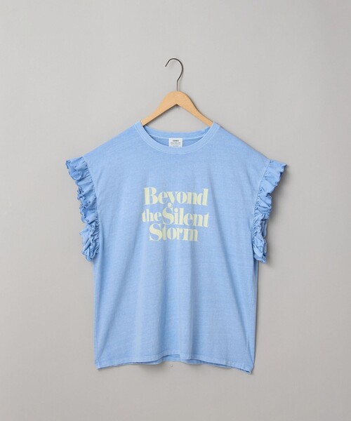 coen(コーエン)の「ピグメントアソートフリルTシャツ(Tシャツ/カットソー・レディース・その他1/コバルトブルー/オフホワイト/ダークグレー/ナチュラル/クリーム・M/L)」の7枚目の写真