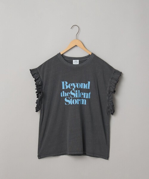 coen(コーエン)の「ピグメントアソートフリルTシャツ(Tシャツ/カットソー・レディース・その他1/コバルトブルー/オフホワイト/ダークグレー/ナチュラル/クリーム・M/L)」の9枚目の写真