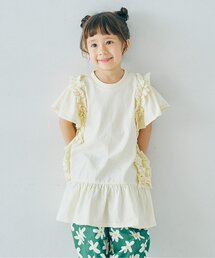 p.premier | サイドフリルTシャツミニワンピース(ワンピース)
