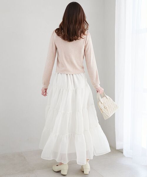 MAJESTIC LEGON(マジェスティックレゴン)の「フロントホックトップス(Tシャツ/カットソー・レディース・アイボリー/グレー/ピンク/ブラック・MEDIUM)」の14枚目の写真