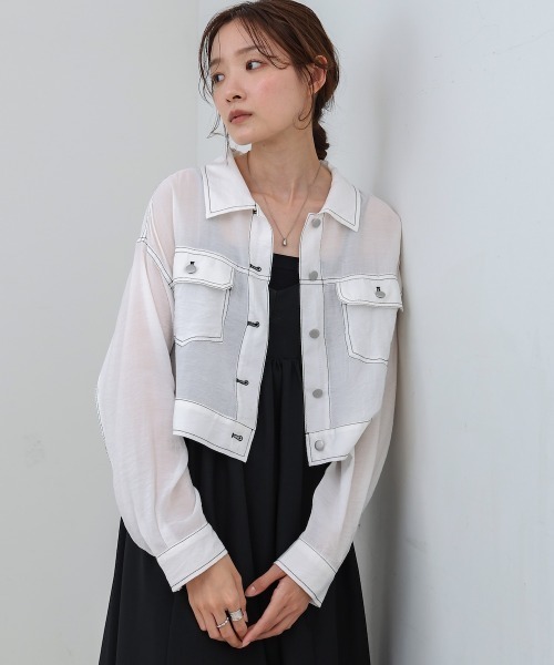 【DouDou】シアーシャツブルゾン （black） シアーシャツブルゾン | DOUDOU(ドゥドゥ)レディース | PAL