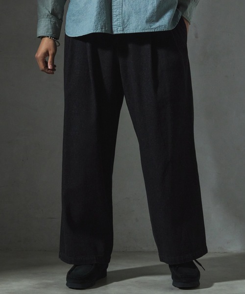 JOURNAL STANDARD relume（ジャーナルスタンダード　レリューム）の「【ZOZO限定】OVER CHEF DENIM PANTS（デニムパンツ・メンズ・キナリ/ブラウン/ブルー/カーキ/ライトブルー/ブラック・XS-Short/XS-Regular/XS-Long/S-Short/S-Regular/S-Long/M-Short/M-Regular/M-Long/L-Short/L-Regular/L-Long/XL-Short/XL-Regular/XL-Long）」の14枚目の写真