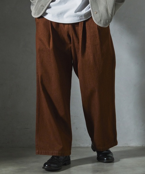 JOURNAL STANDARD relume（ジャーナルスタンダード　レリューム）の「【ZOZO限定】OVER CHEF DENIM PANTS（デニムパンツ・メンズ・キナリ/ブラウン/ブルー/カーキ/ライトブルー/ブラック・XS-Short/XS-Regular/XS-Long/S-Short/S-Regular/S-Long/M-Short/M-Regular/M-Long/L-Short/L-Regular/L-Long/XL-Short/XL-Regular/XL-Long）」の18枚目の写真