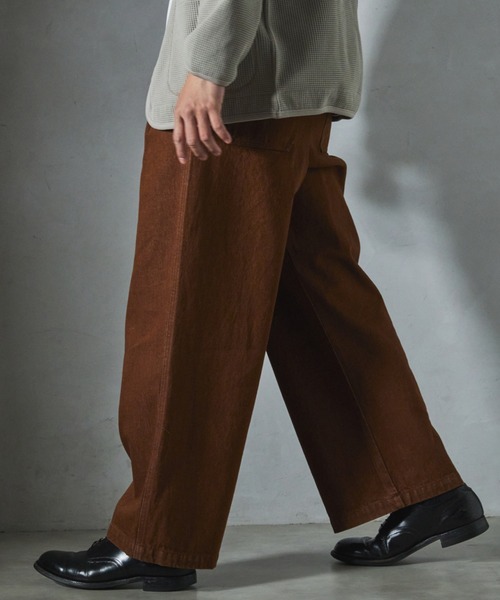 JOURNAL STANDARD relume（ジャーナルスタンダード　レリューム）の「【ZOZO限定】OVER CHEF DENIM PANTS（デニムパンツ・メンズ・キナリ/ブラウン/ブルー/カーキ/ライトブルー/ブラック・XS-Short/XS-Regular/XS-Long/S-Short/S-Regular/S-Long/M-Short/M-Regular/M-Long/L-Short/L-Regular/L-Long/XL-Short/XL-Regular/XL-Long）」の19枚目の写真