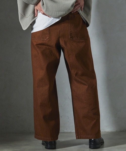 JOURNAL STANDARD relume（ジャーナルスタンダード　レリューム）の「【ZOZO限定】OVER CHEF DENIM PANTS（デニムパンツ・メンズ・キナリ/ブラウン/ブルー/カーキ/ライトブルー/ブラック・XS-Short/XS-Regular/XS-Long/S-Short/S-Regular/S-Long/M-Short/M-Regular/M-Long/L-Short/L-Regular/L-Long/XL-Short/XL-Regular/XL-Long）」の20枚目の写真