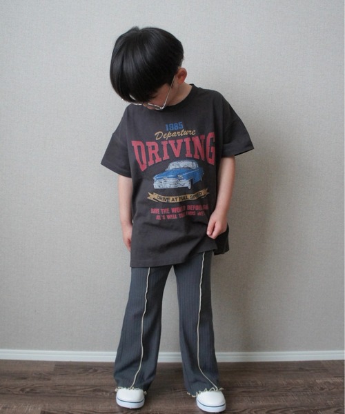 TARKER(ターカー)の「リブフレアパンツ(その他パンツ・キッズ・ピンク/イエロー/チャコールグレー・110/120/130/140/150)」の7枚目の写真