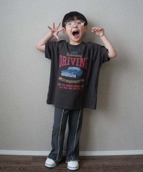 TARKER(ターカー)の「リブフレアパンツ(その他パンツ・キッズ・ピンク/イエロー/チャコールグレー・110/120/130/140/150)」の9枚目の写真