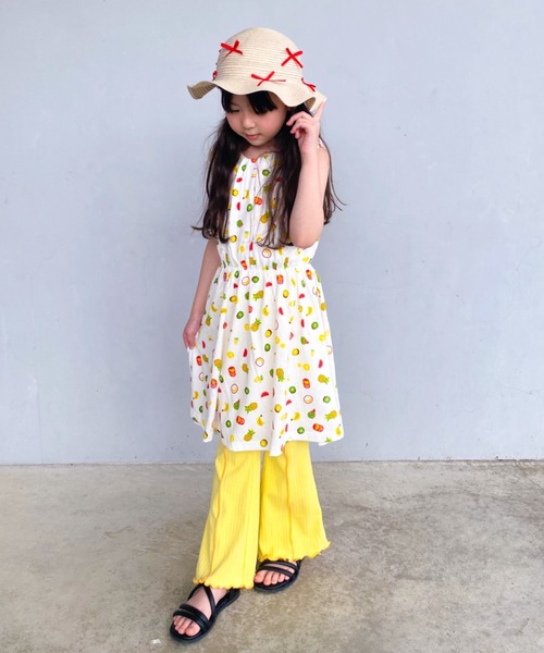 TARKER(ターカー)の「リブフレアパンツ(その他パンツ・キッズ・ピンク/イエロー/チャコールグレー・110/120/130/140/150)」の19枚目の写真