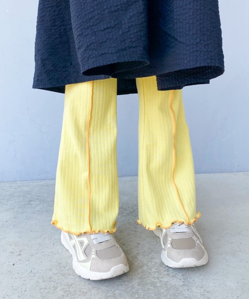 TARKER(ターカー)の「リブフレアパンツ(その他パンツ・キッズ・ピンク/イエロー/チャコールグレー・110/120/130/140/150)」の16枚目の写真