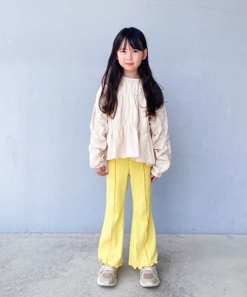 TARKER(ターカー)の「リブフレアパンツ(その他パンツ・キッズ・ピンク/イエロー/チャコールグレー・110/120/130/140/150)」の21枚目の写真