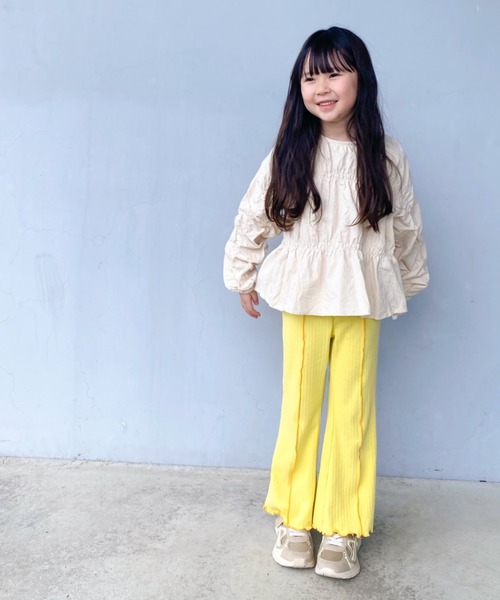 TARKER(ターカー)の「リブフレアパンツ(その他パンツ・キッズ・ピンク/イエロー/チャコールグレー・110/120/130/140/150)」の22枚目の写真