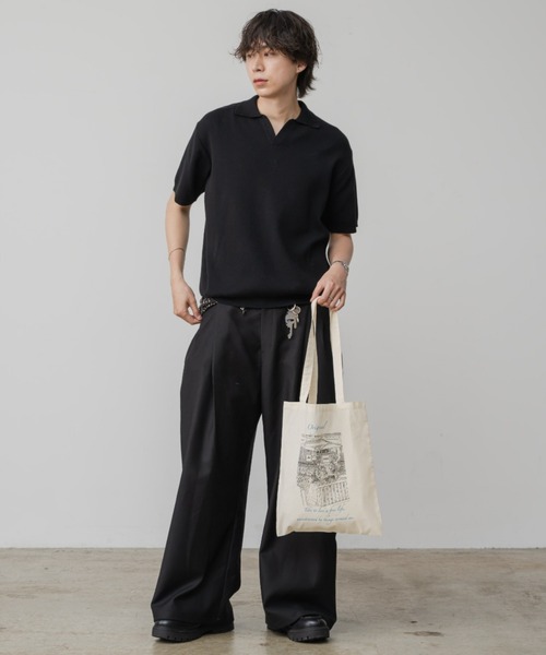 INTER FACTORY（インターファクトリー）の「DAIKI オリジナルプリントトートバッグ - made in INTER FACTORY -（トートバッグ・メンズ・ナチュラル・FREE）」の3枚目の写真