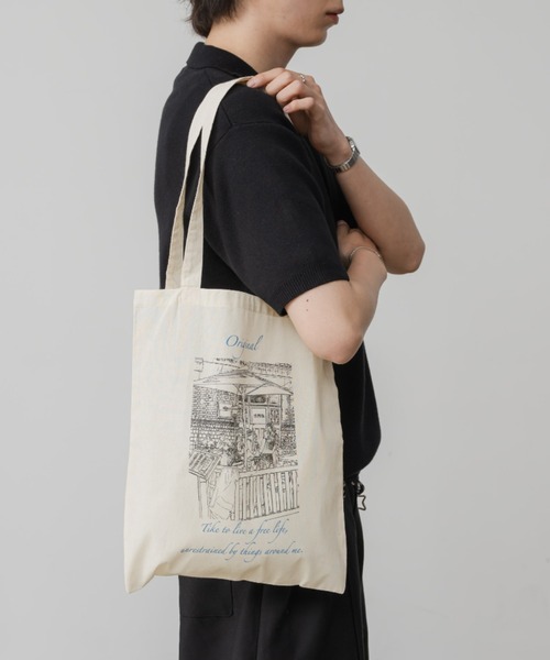 INTER FACTORY（インターファクトリー）の「DAIKI オリジナルプリントトートバッグ - made in INTER FACTORY -（トートバッグ・メンズ・ナチュラル・FREE）」の12枚目の写真