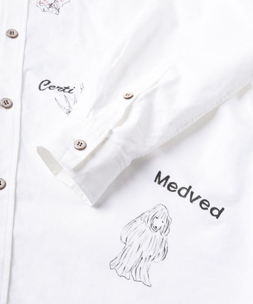 amok(アモク)の「HAND PAINTING MONSTER SHIRT(シャツ/ブラウス・メンズ・ホワイト/ブルー・S/M/L)」の3枚目の写真