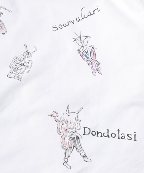 amok(アモク)の「HAND PAINTING MONSTER SHIRT(シャツ/ブラウス・メンズ・ホワイト/ブルー・S/M/L)」の4枚目の写真