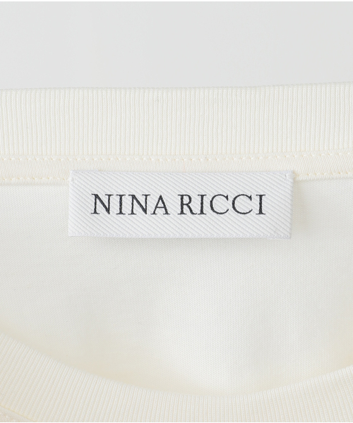 セール】NINA RICCI/ニナ リッチ JERSEY BOW RIBBON TEE Tシャツ