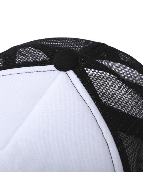 MANASTASH（マナスタッシュ）の「MANASTASH/マナスタッシュ/SWOOSH LOGO MESH TRUCKER/キャップ（キャップ・メンズ・ブラック/ブルー・F）」の7枚目の写真