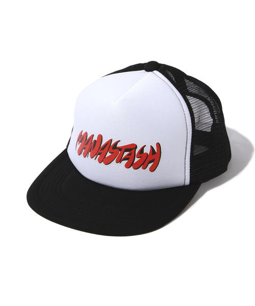 MANASTASH（マナスタッシュ）の「MANASTASH/マナスタッシュ/SWOOSH LOGO MESH TRUCKER/キャップ（キャップ・メンズ・ブラック/ブルー・F）」の12枚目の写真