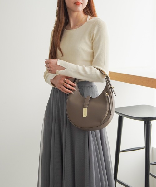 Jewelna Rose（ジュエルナローズ）の「セレーナ・ハンドバッグ 16148（ハンドバッグ・レディース・ライトグリーン/チャコールグレー/ライトベージュ・FREE）」の14枚目の写真