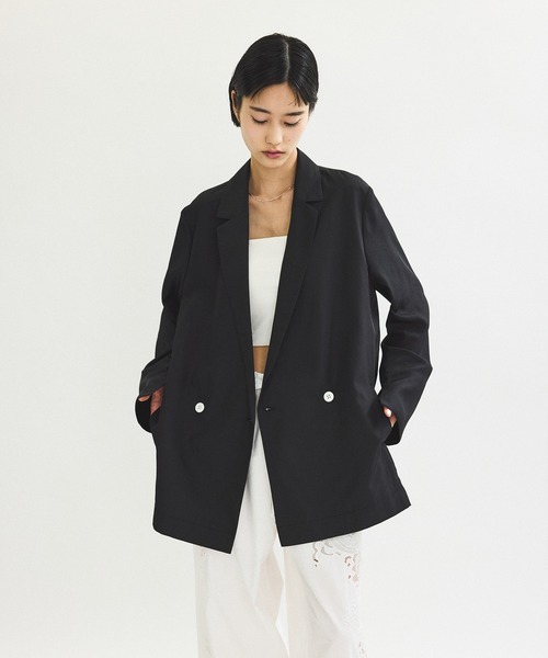 アダムエロペ　ガウンジャケット ホワイト ADAM ET ROPÉ HOMME(アダム エ ロペ オム) / 【ACT_01 AO】SHORT