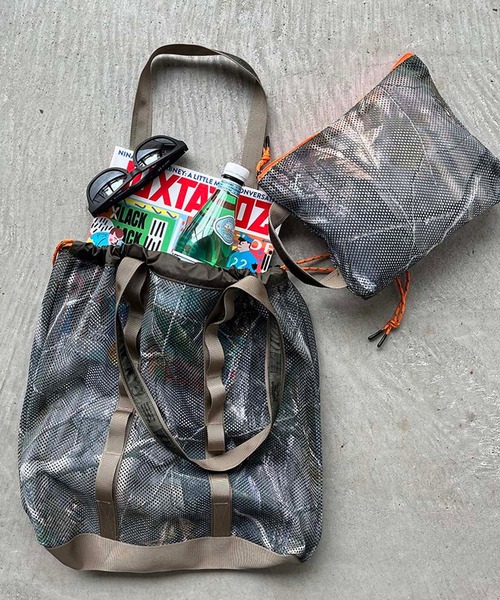 WEEKEND(ER)（ウィークエンダー）の「WEEKEND(ER) ウィークエンダー WKDMESH TOTE RTC リアルツリーカモ メッシュ トートバッグ（トートバッグ・メンズ・カモフラージュ・FREE）」の6枚目の写真