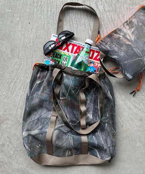 WEEKEND(ER)(ウィークエンダー)の「WEEKEND(ER) ウィークエンダー WKDMESH TOTE RTC リアルツリーカモ メッシュ トートバッグ(トートバッグ・メンズ・カモフラージュ/ブラウン系カモフラージュ・FREE)」の14枚目の写真