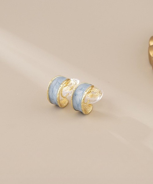 yu-ka（ユーカ）の「YU-KA:レトロラウンドイヤリング rétro round earring（イヤリング・レディース・ゴールド・FREE）」の2枚目の写真