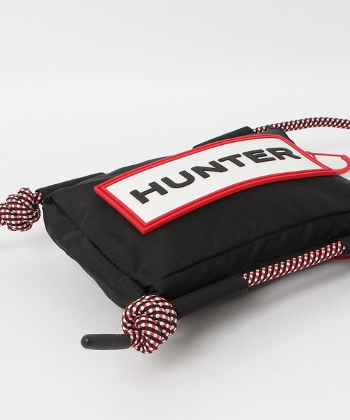 HUNTER(ハンター)の「HUNTER(ハンター)トラベル リップストップ リサイクル ナイロン フォンポーチ(ショルダーバッグ・レディース・ホワイト/ブラック・F)」の18枚目の写真