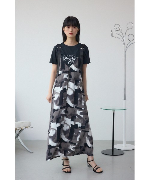 AZUL by moussy(アズールバイマウジー)の「幾何学柄フレアワンピース(ワンピース・レディース・ブラック系その他/グリーン系その他・FREE)」の19枚目の写真