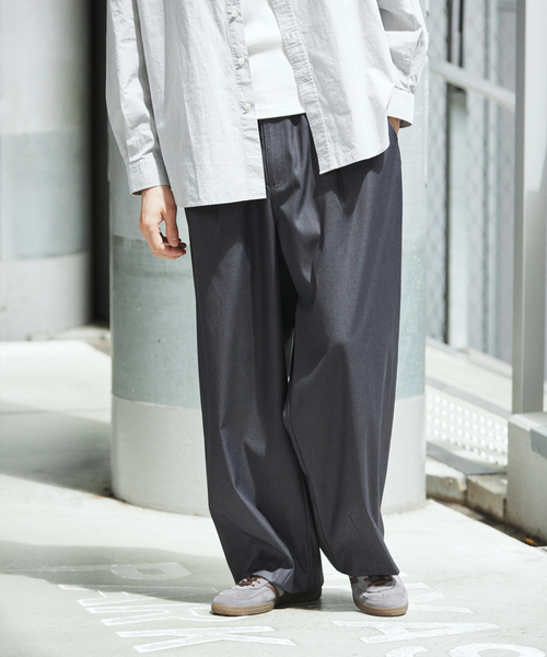 スラックス　　sullen  ワイドスラックス　ラルフローレン SENSE OF PLACE by URBAN RESEARCH スラックス ジャージメルトン