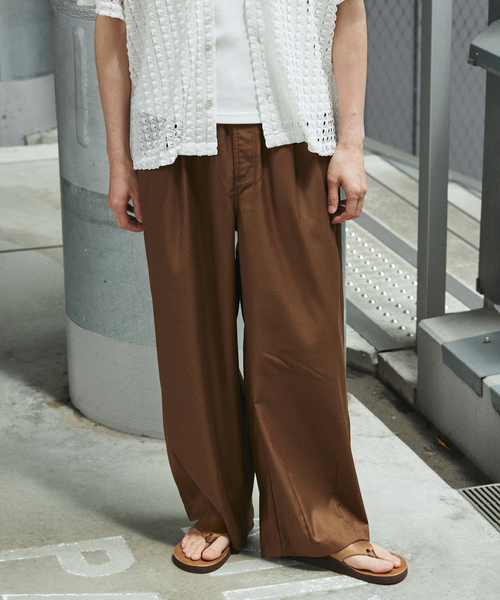 JOURNAL STANDARD（ジャーナルスタンダード）の「TRモダン ワイドスラックス（スラックス・メンズ・ウッド/チャコールグレー/ブラック・SMALL/MEDIUM/LARGE）」の3枚目の写真