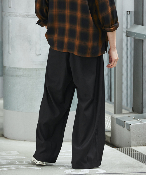 JOURNAL STANDARD（ジャーナルスタンダード）の「TRモダン ワイドスラックス（スラックス・メンズ・ウッド/チャコールグレー/ブラック・SMALL/MEDIUM/LARGE）」の9枚目の写真