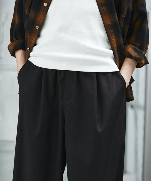 JOURNAL STANDARD（ジャーナルスタンダード）の「TRモダン ワイドスラックス（スラックス・メンズ・ウッド/チャコールグレー/ブラック・SMALL/MEDIUM/LARGE）」の10枚目の写真