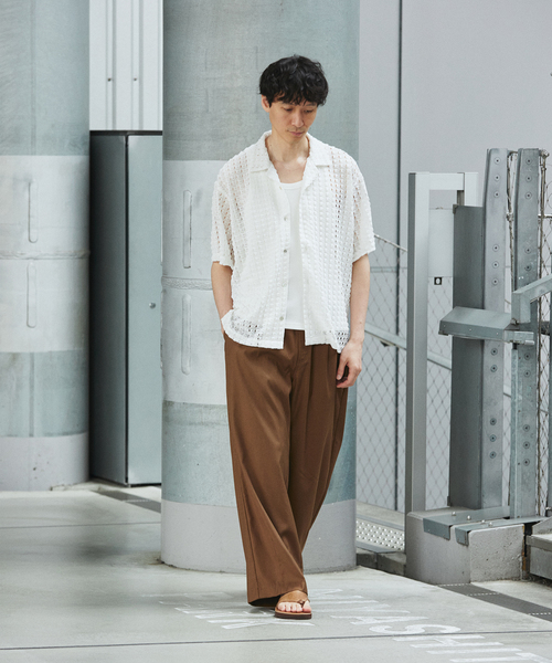 JOURNAL STANDARD（ジャーナルスタンダード）の「TRモダン ワイドスラックス（スラックス・メンズ・ウッド/チャコールグレー/ブラック・SMALL/MEDIUM/LARGE）」の22枚目の写真