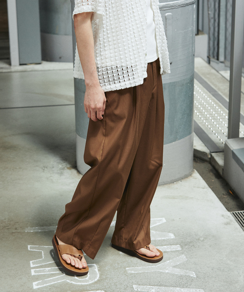 JOURNAL STANDARD TRモダンツイル ワイド スラックス ジャーナルスタンダード JOURNAL STANDARD TRモダン ワイド スラックス