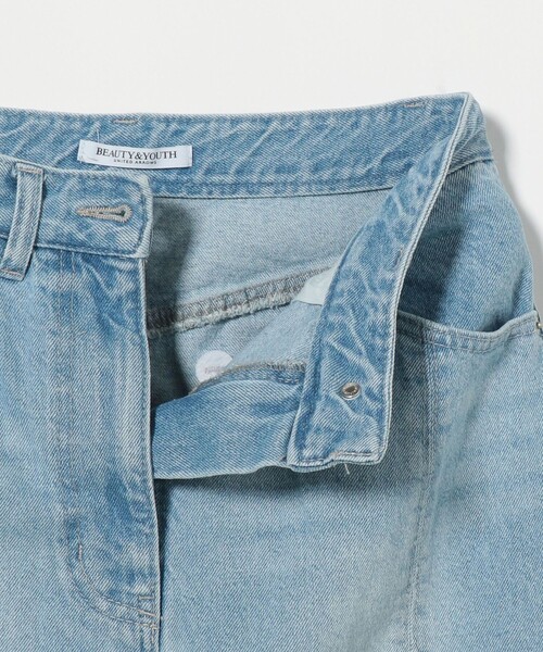BEAUTY&YOUTH UNITED ARROWS(ビューティーアンドユースユナイテッドアローズ)の「コットンデニム フロントスリット ロングスカート(デニムスカート・レディース・ライトブルー/ブラック・M/S)」の17枚目の写真
