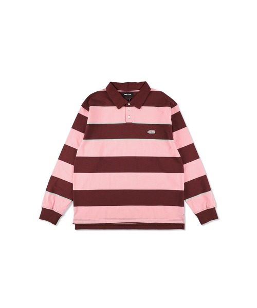 WIND AND SEA（ウィンダンシー）の「Border Rugger Shirt（Tシャツ/カットソー・メンズ・ネイビー/バーガンディー・M/L/XL）」の12枚目の写真