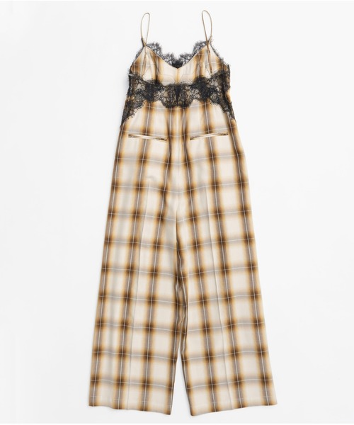 Plaid Lace Camisole All-In-One/チェックレースキャミ