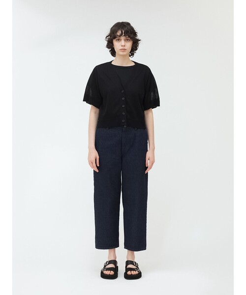 mizuiroind(ミズイロインド)の「mizuiro ind ストレートデニムパンツ(その他パンツ・レディース・ネイビー・2)」の1枚目の写真