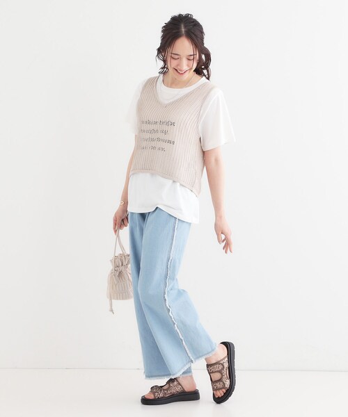 SHOO・LA・RUE(シューラルー)の「スパンコールベルトサンダル(サンダル・レディース・ブラック/シルバー/ブロンズ・45/35)」の10枚目の写真