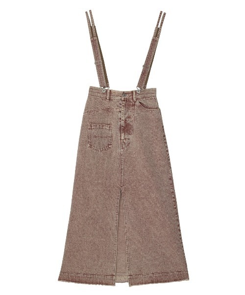 Ameri♡ MEDI INVERT SUSPENDER DENIM SKIRT MEDI INVERT SUSPENDER DENIM SKIRT（デニムスカート）｜Ameri