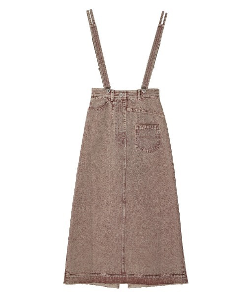 MEDI INVERT SUSPENDER DENIM SKIRT（デニムスカート）｜Ameri