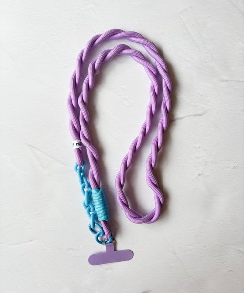 lit.Cy(リットシー)の「チェーン コンビ 太ロープ スマホショルダー ストラップ(スマホグッズ・レディース・ロイヤルブルー/ブルー系その他/パープル系その他/パープル系その他2/グリーン/ピンク/ブラック/ライトピンク/ブルー系その他2/グレー/ライトグリーン・FREE)」の8枚目の写真