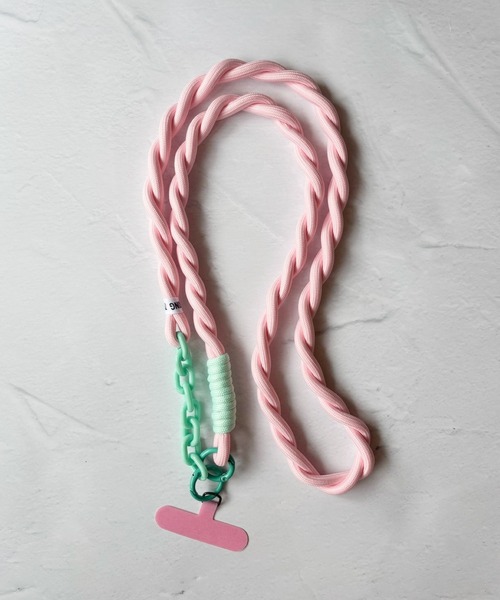 lit.Cy(リットシー)の「チェーン コンビ 太ロープ スマホショルダー ストラップ(スマホグッズ・レディース・ロイヤルブルー/ブルー系その他/パープル系その他/パープル系その他2/グリーン/ピンク/ブラック/ライトピンク/ブルー系その他2/グレー/ライトグリーン・FREE)」の11枚目の写真