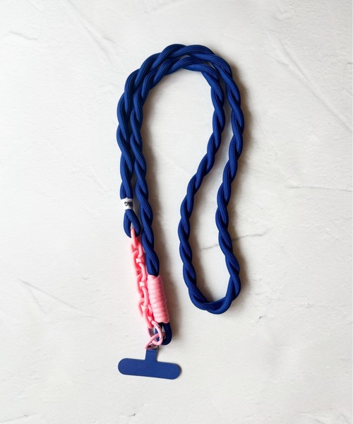 lit.Cy(リットシー)の「チェーン コンビ 太ロープ スマホショルダー ストラップ(スマホグッズ・レディース・ロイヤルブルー/ブルー系その他/パープル系その他/パープル系その他2/グリーン/ピンク/ブラック/ライトピンク/ブルー系その他2/グレー/ライトグリーン・FREE)」の6枚目の写真