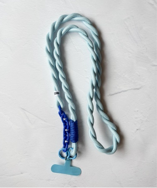 lit.Cy(リットシー)の「チェーン コンビ 太ロープ スマホショルダー ストラップ(スマホグッズ・レディース・ロイヤルブルー/ブルー系その他/パープル系その他/パープル系その他2/グリーン/ピンク/ブラック/ライトピンク/ブルー系その他2/グレー/ライトグリーン・FREE)」の7枚目の写真