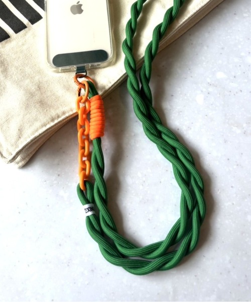 lit.Cy(リットシー)の「チェーン コンビ 太ロープ スマホショルダー ストラップ(スマホグッズ・レディース・ロイヤルブルー/ブルー系その他/パープル系その他/パープル系その他2/グリーン/ピンク/ブラック/ライトピンク/ブルー系その他2/グレー/ライトグリーン・FREE)」の13枚目の写真