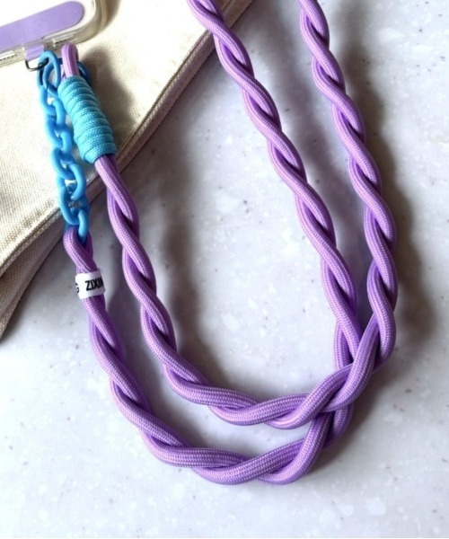 lit.Cy(リットシー)の「チェーン コンビ 太ロープ スマホショルダー ストラップ(スマホグッズ・レディース・ロイヤルブルー/ブルー系その他/パープル系その他/パープル系その他2/グリーン/ピンク/ブラック/ライトピンク/ブルー系その他2/グレー/ライトグリーン・FREE)」の19枚目の写真