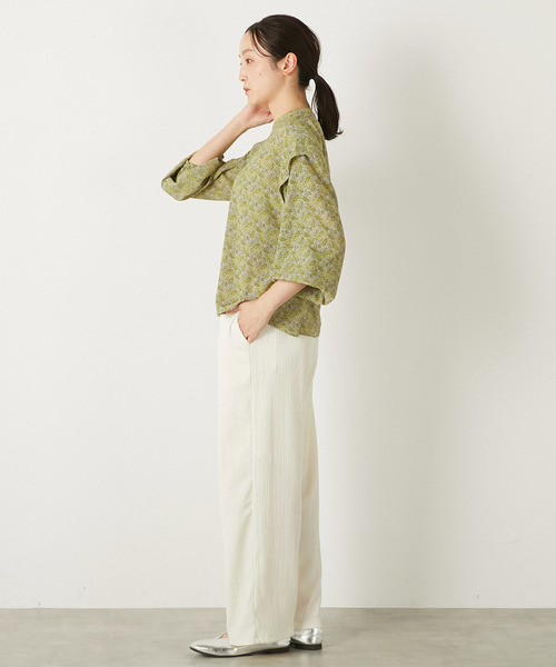 MELROSE claire（メルローズ クレール）の「【ペイズリープリントショルダータックブラウス】（シャツ/ブラウス・レディース・ブラック/ブルー/イエロー・FREE）」の5枚目の写真